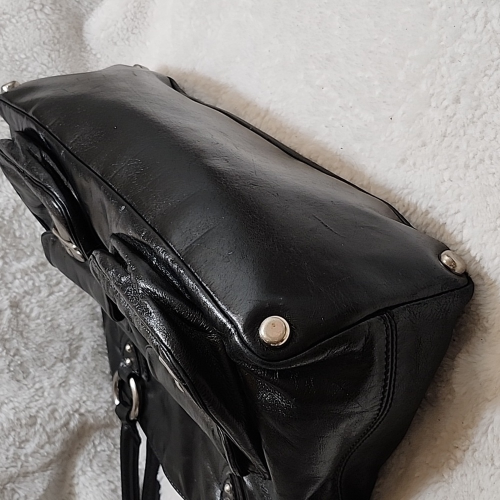 Marc Jacobs Y2K Blake satchel dual exterior pockets  snap closures top handles - Picture 9 of 16
